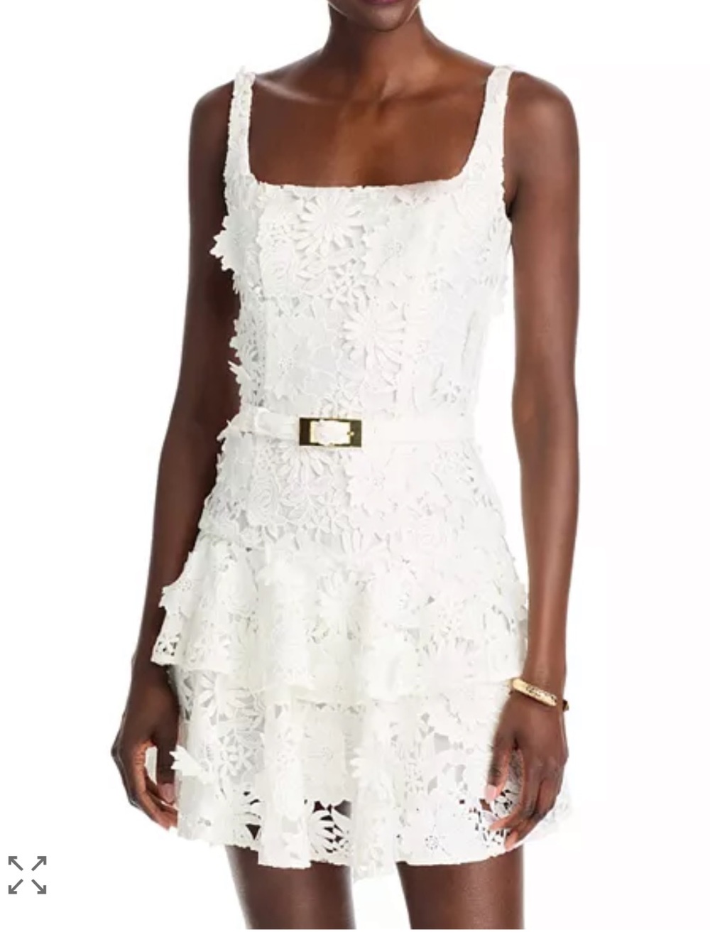 Generation love Lisette 3D Guipure Lace Mini dress womens size large NWT - Picture 3 of 16